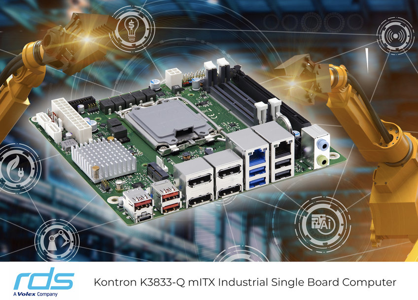 Kontron mini-ITX SBC features extensive scalability and expansion options 